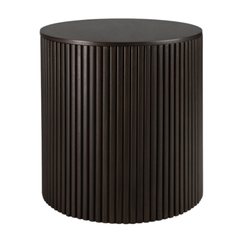 Roller Max Dark Brown Round Side Table