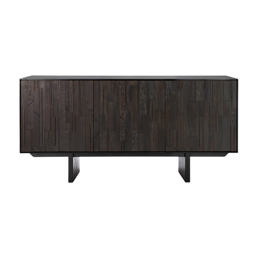 Teak Black Mosaic Sideboard