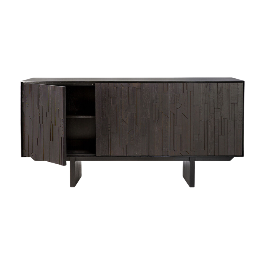 Teak Black Mosaic Sideboard - Image 3